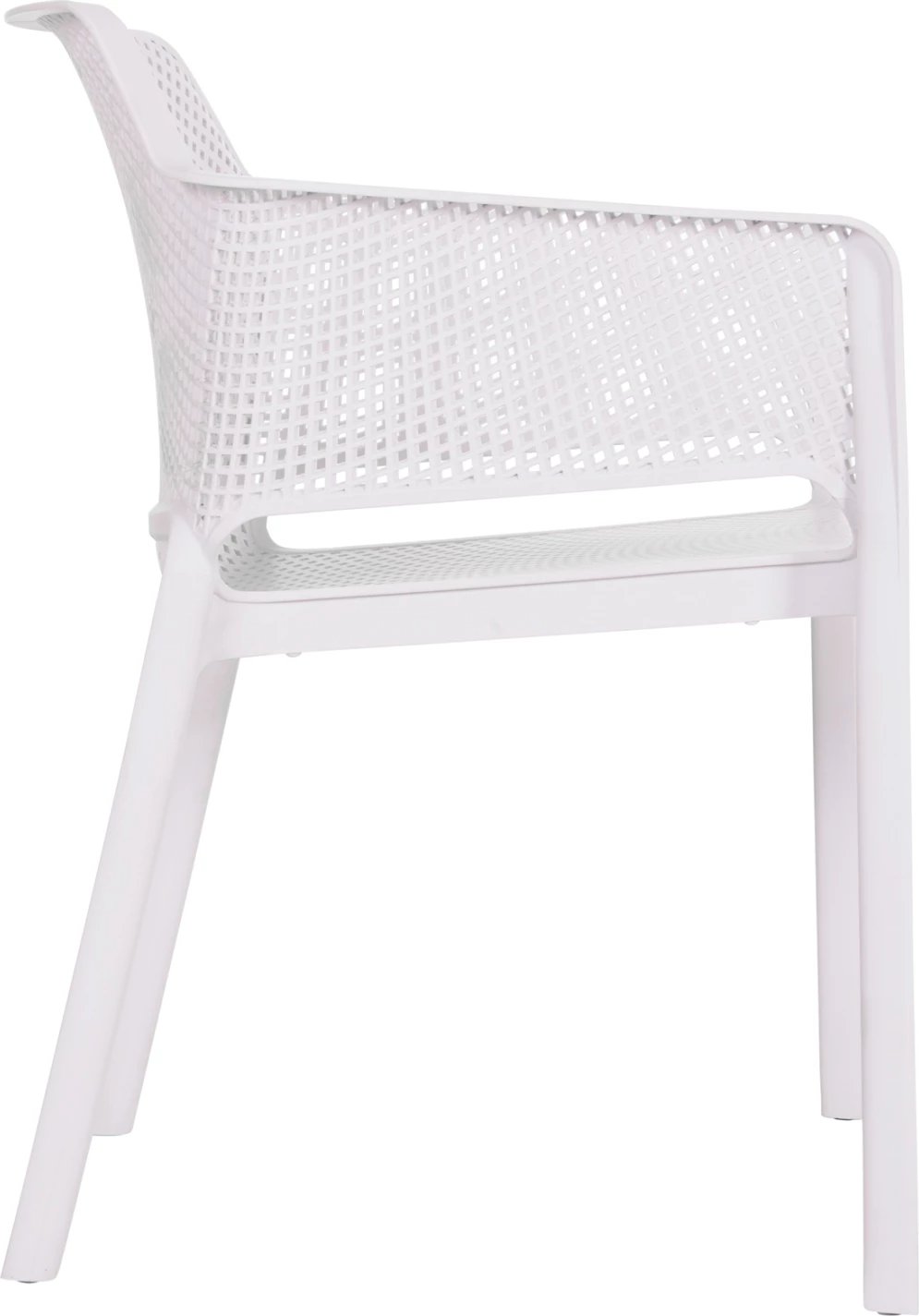 Karrige me krahë polipropileni, e bardhë, JOHN FH6103.01, 59x58x79.5cm