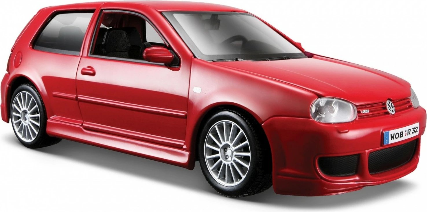 Model makine Maisto Volkswagen Golf R32, 1:24, e kuqe