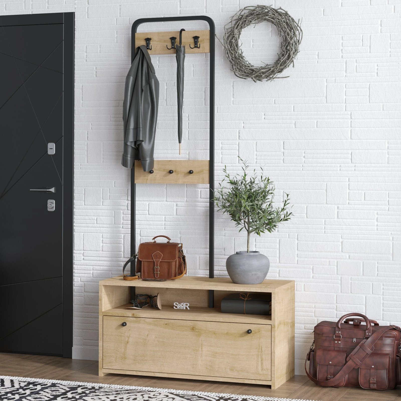 Stendë korridori Hanah Home, Nicole, ngjyrë lisi safir