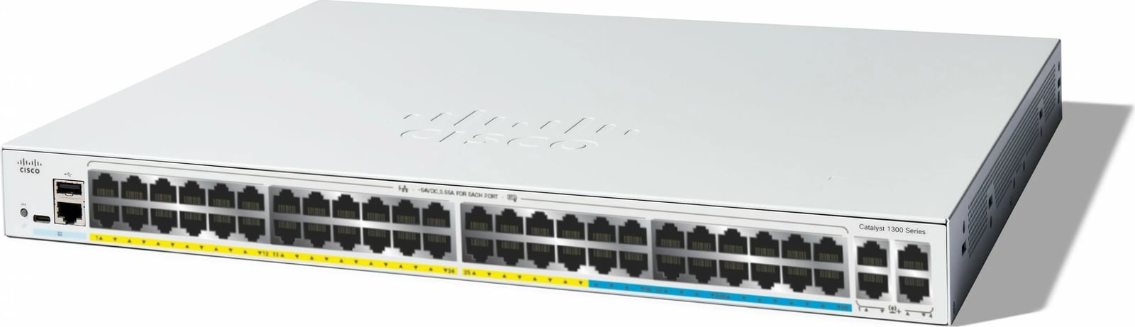 Switch Cisco Catalyst C1300-48MGP-4X, Managed, L2/L3, 48 porta, PoE, Rackmount