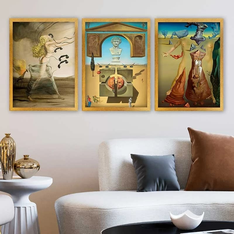 Pikturë dekorative me kornizë (3 copë), Wallity, 3AC_UN1385243_3545