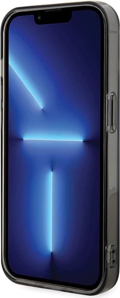 Mbështjellës Karl Lagerfeld IML Ikonik MagSafe për iPhone 15 Pro, i zi
