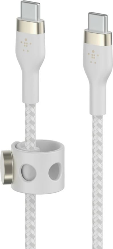 Kabllo Belkin BOOST↑CHARGE PRO Flex, 2 m, USB C, USB 2.0, Bardhë