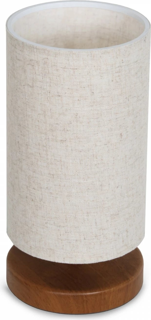 Llambë tavoline Opviq, dru, kapak krem, AYD-2785, 31cm
