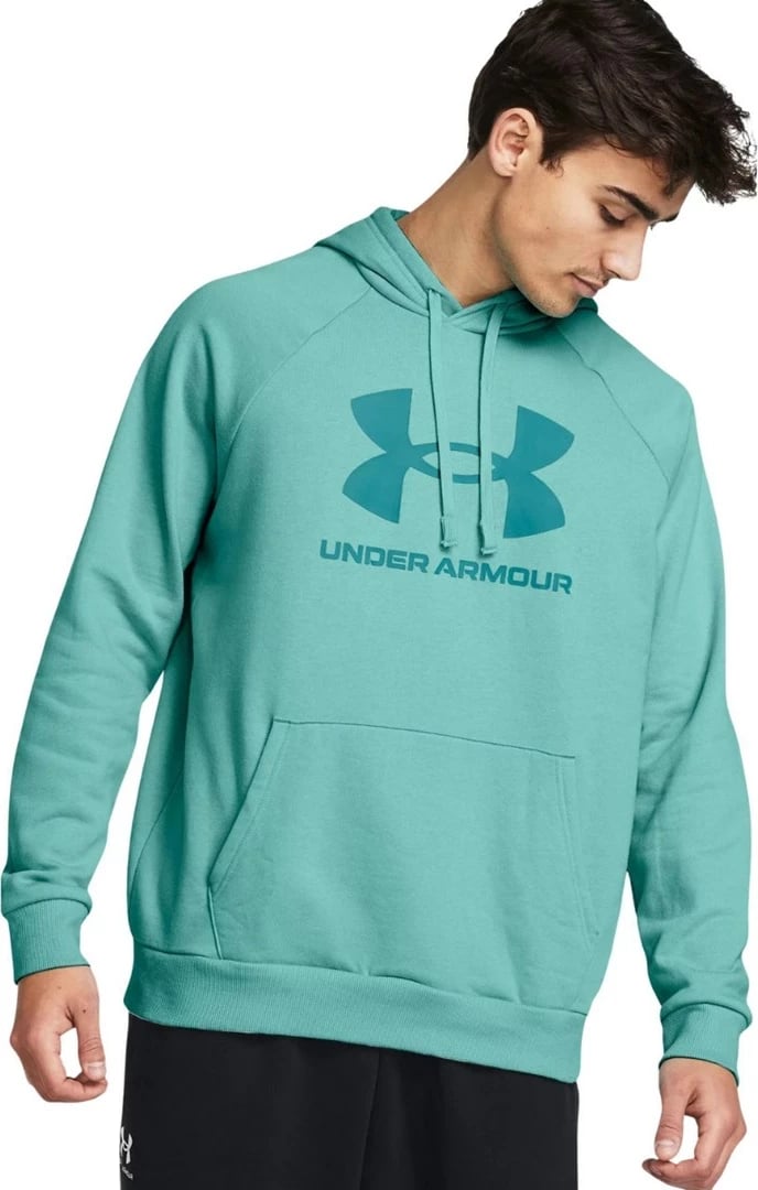 Duks Under Armour Rival Fleece Logo HD për meshkuj, M, Jeshil