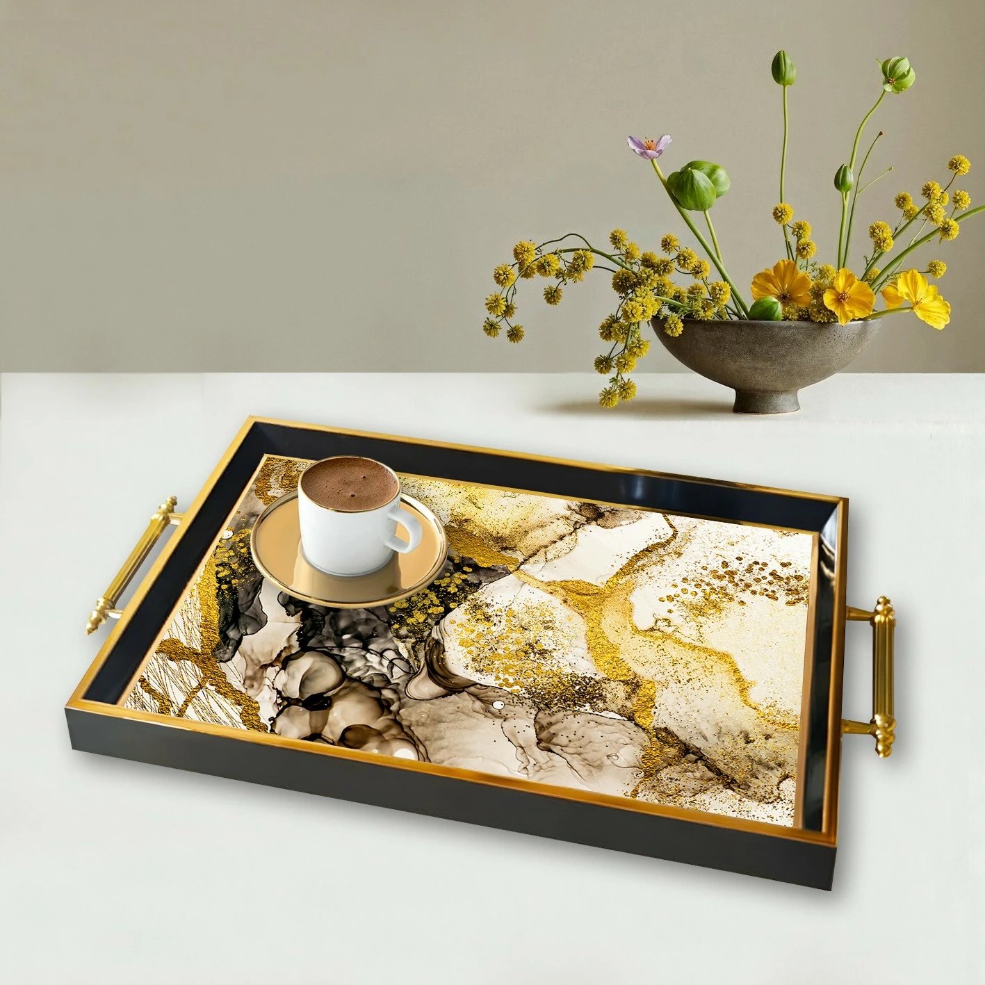 Tabaka xhami, shumëngjyrëshe, Aberto Design, TPA9868, 50x29x3.5cm