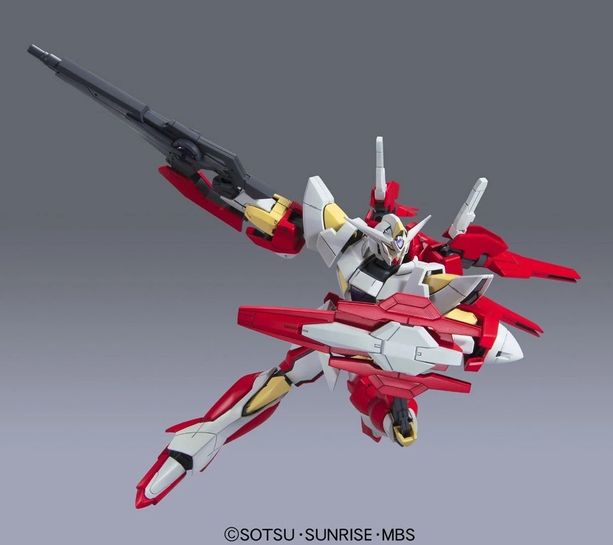 Figurë koleksionuese BANDAI HG 1/144 REBORNS GUNDAM, Bardhë, Kuq, Verdhë