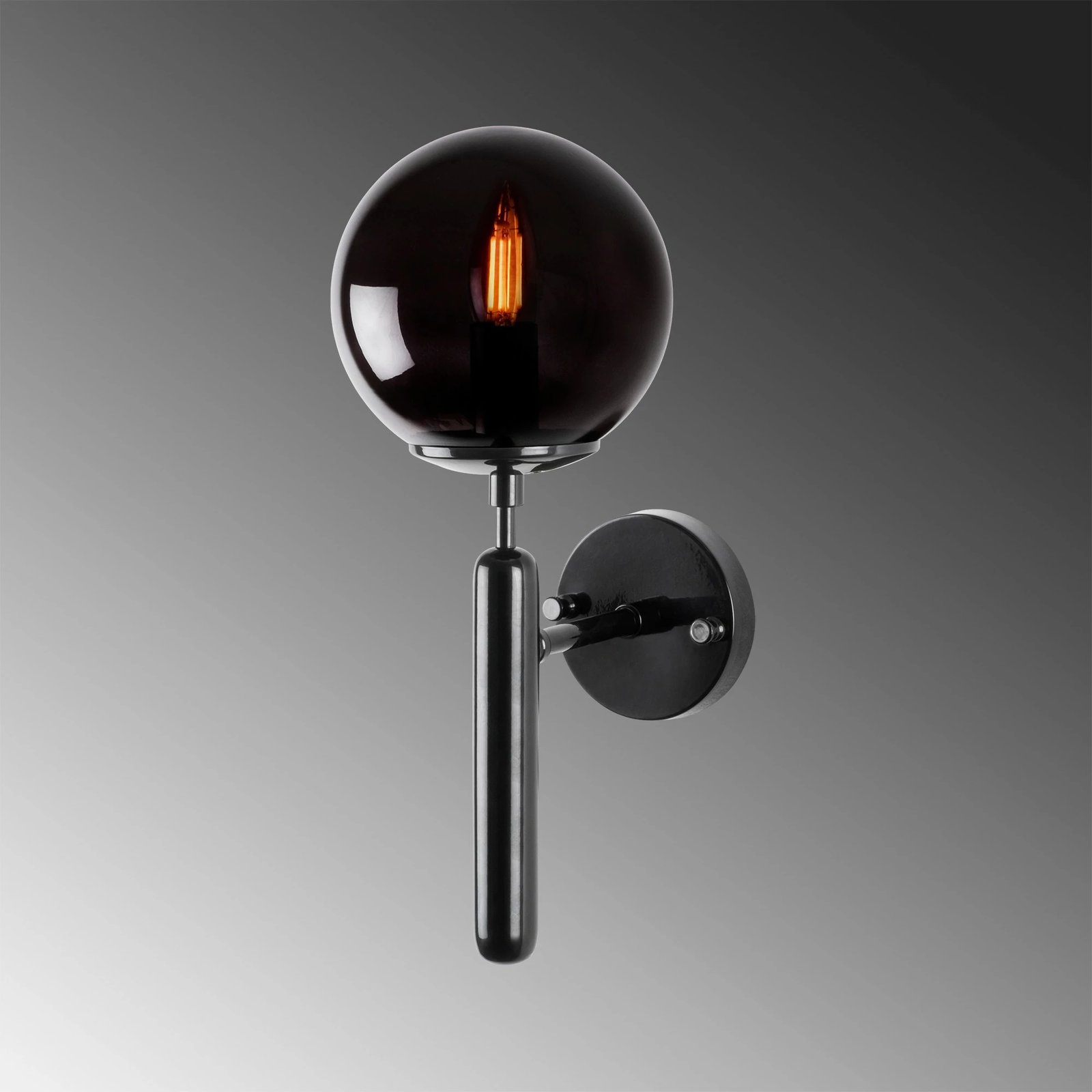 Llambë muri Opviq King, ngjyrë e zezë, 15x20x40cm