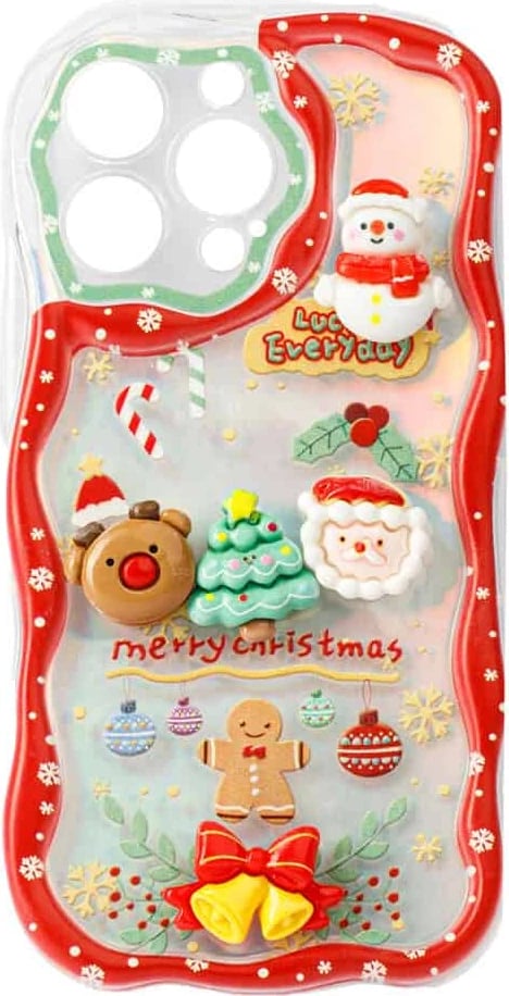 Fotroll për telefon TECH TIME Christmas Edition Red (IP14PRO)