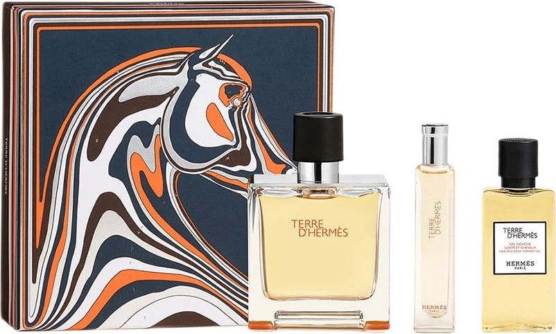 Eau de Parfum set për meshkuj Hermes Terre d’Hermès, 75ml + 15ml + 40ml