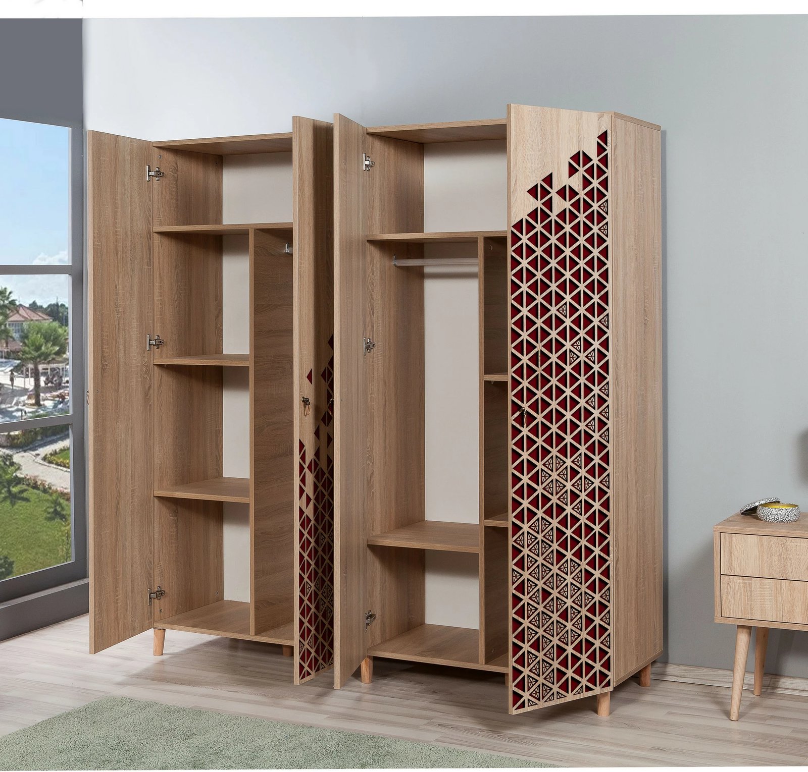 Dollap Hanah Home, İmaj-122, ngjyrë lisi Sonoma