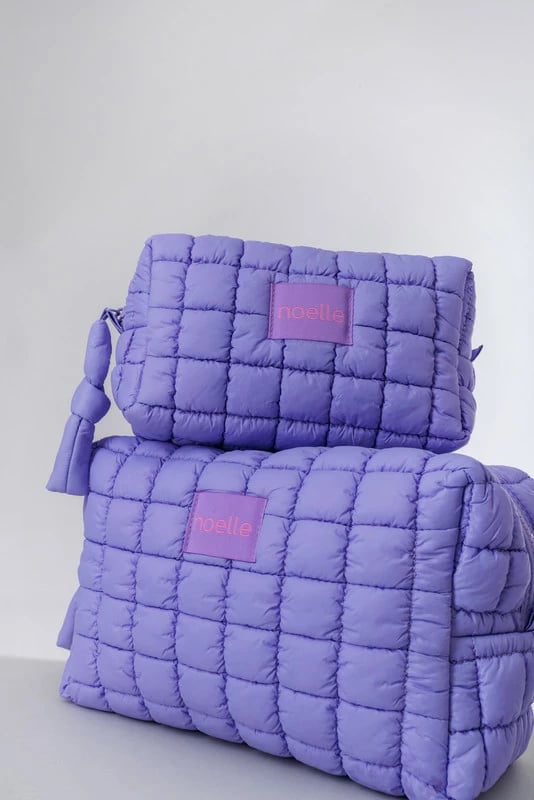 Noelle Cosmetic Bag Bubble Pouch Purple - big