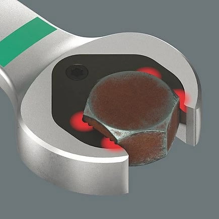 Çelës ratchet Wera Joker 17 mm, argjendtë