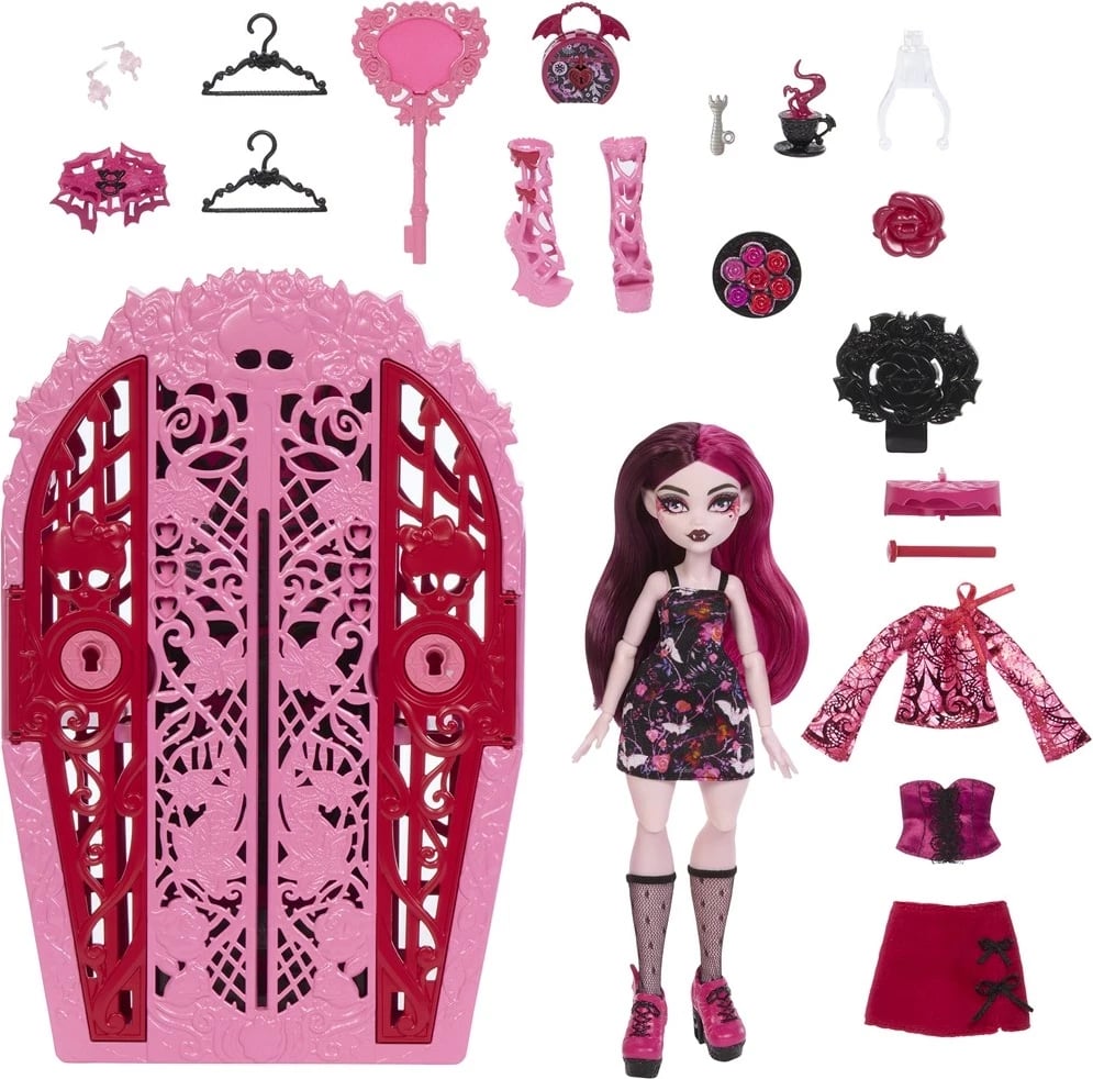 Lodër Monster High Skulltimate Secrets Draculaura, MATTEL, Multikolor