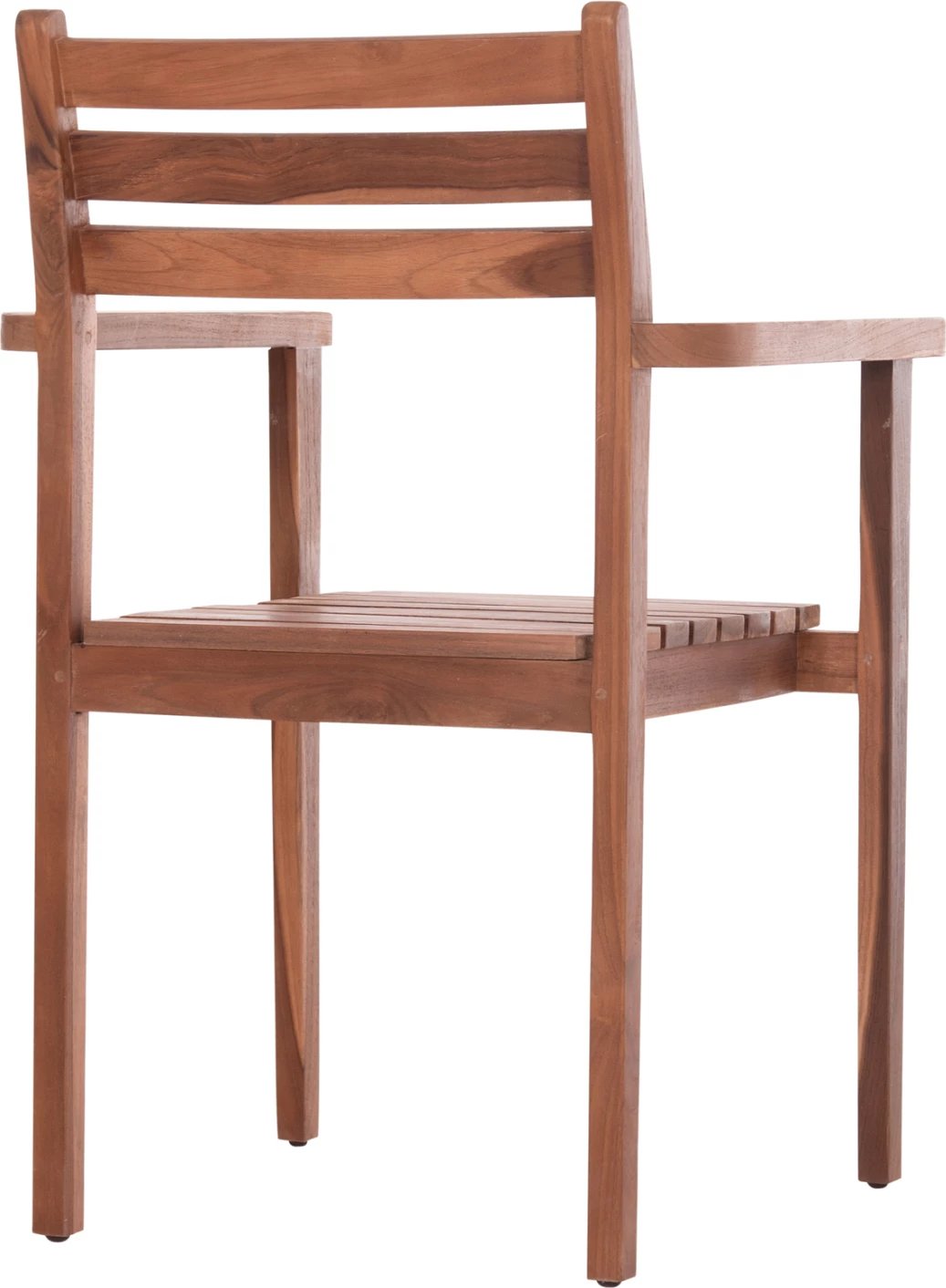 Karrige me krahë KEMPO, dru tik natyral, 58x58.5x88cm