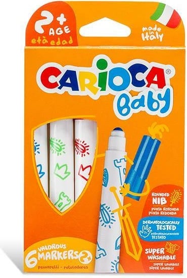 Markerë Carioca Baby 6 Ngjyra për Fëmijë