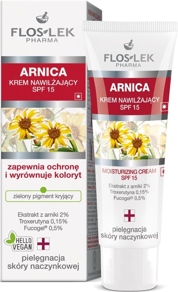 Krem hidratues për femra Floslek Arnica Moisturizing Cream SPF15, 50ml