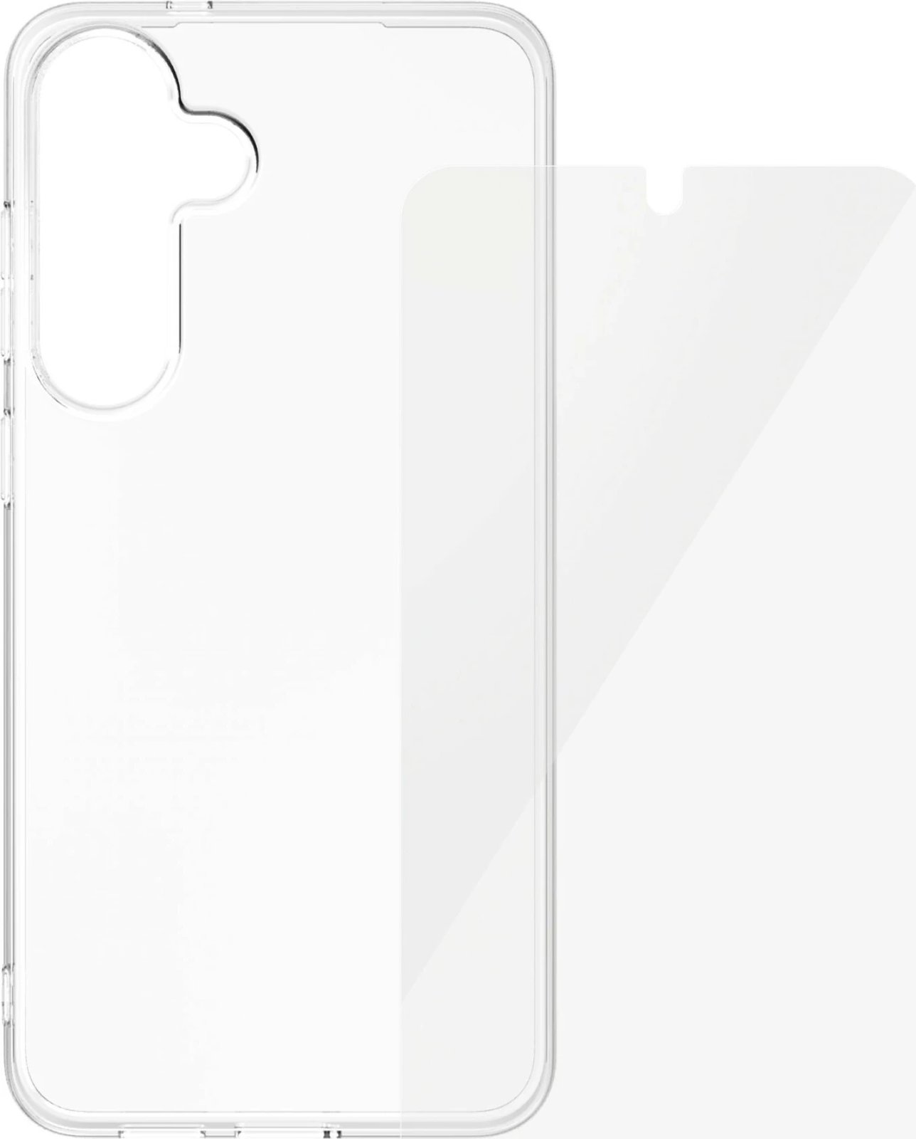 Mbështjellës PanzerGlass për Samsung Galaxy S25 Plus, set 2-në-1, transparent