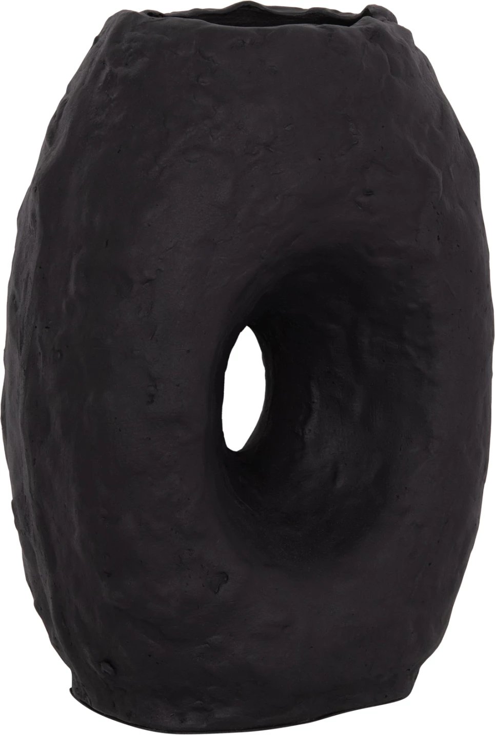 Vazo dekorative tavoline NAMENTIS, terrakotë, ngjyrë e zezë, FH4673.01L, 26.5x16x36.5cm