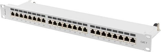 Patchpanel Lanberg PPS7-1024-S, 24 porta, 1U, CAT 7, Gri