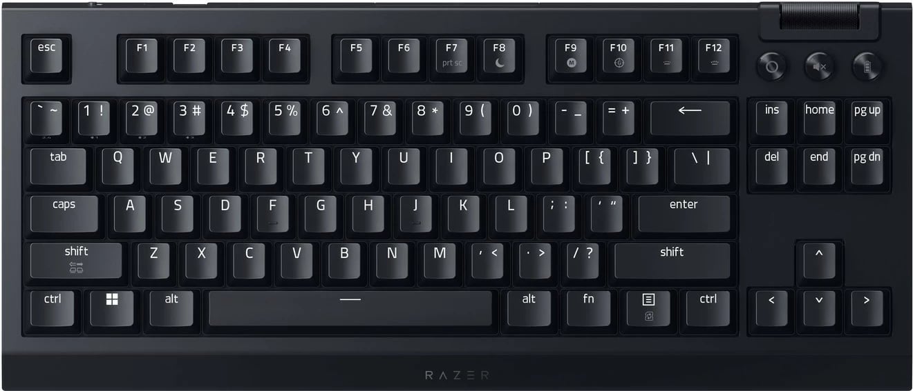 Tastierë mekanike Razer BlackWidow V4 Tenkeyless HyperSpeed, RGB, wireless/wired, US, e zezë
