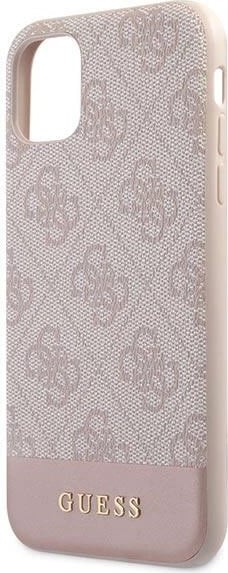 Mbështjellës Guess 4G Stripe për iPhone 11/XR 6.1", Rozë