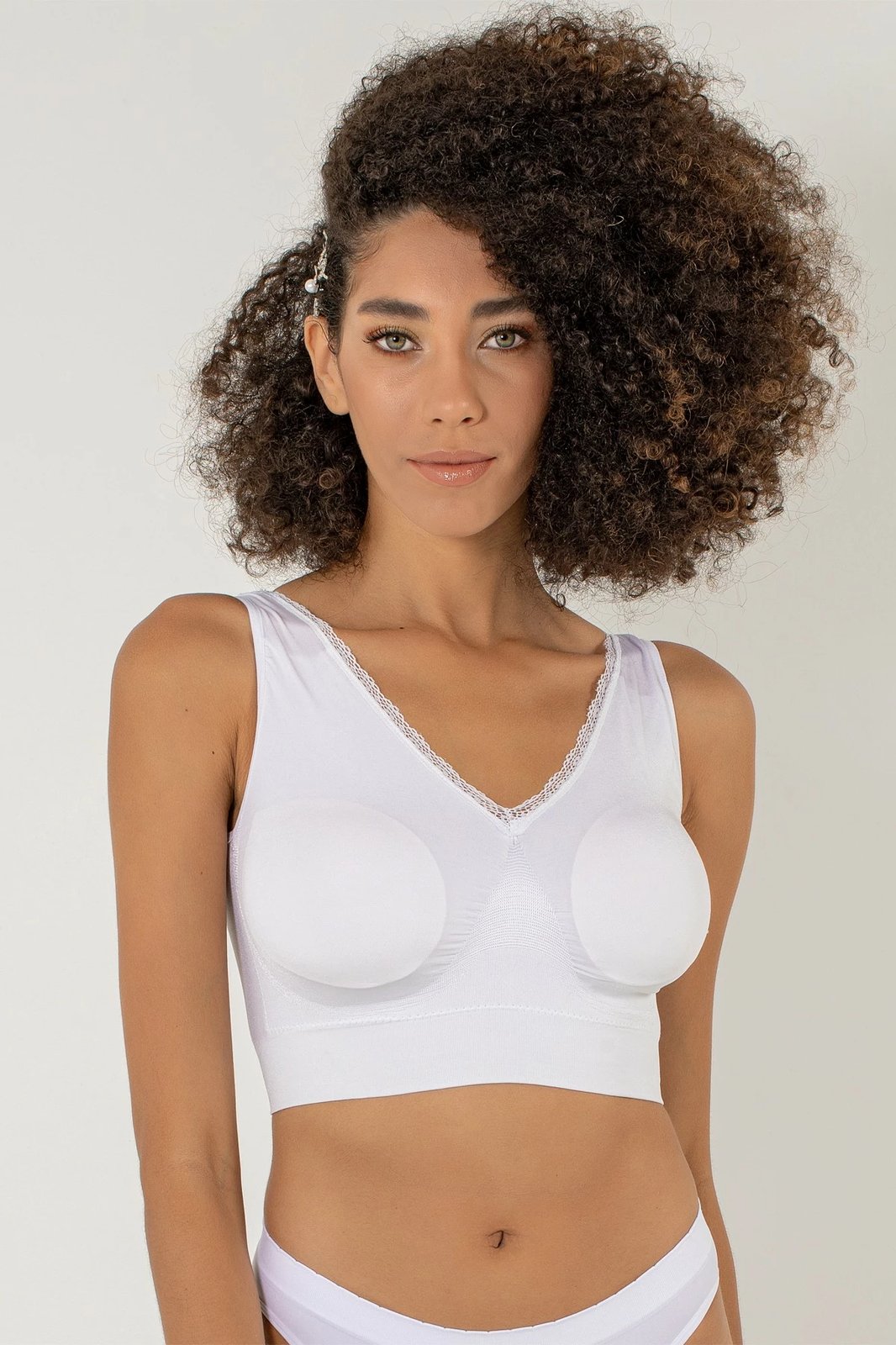 Bustier i bardhë pa shtresa, Jumeon, 002-000301