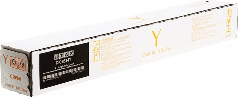Toner, Utax CK-8514Y 1T02NDAUT0 rendiment 20000 faqe, i verdhë