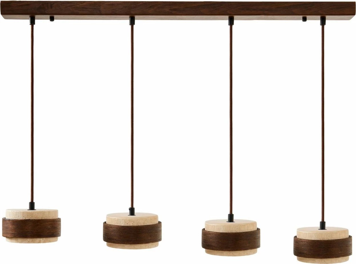 Llambë tavani Opviq Lover D, dru arre, bezhë