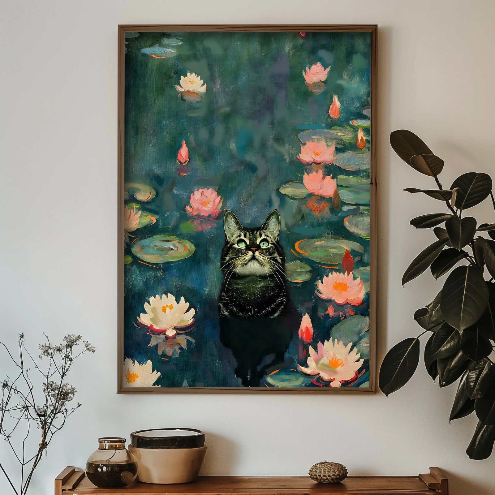 Pikturë dekorative me kornizë, MDF, Wallity, GE187-L