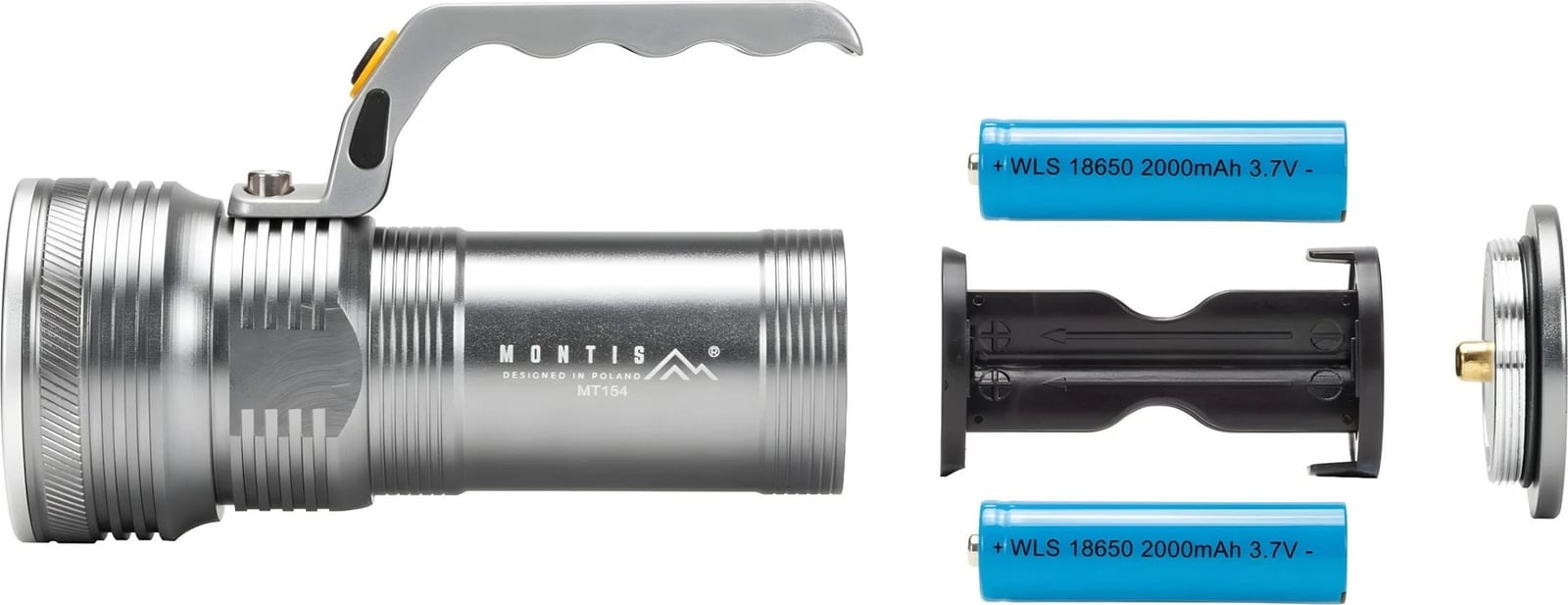 Elektrik dore Montis MT154, LED, 4000 mAh, Alumini, Gri