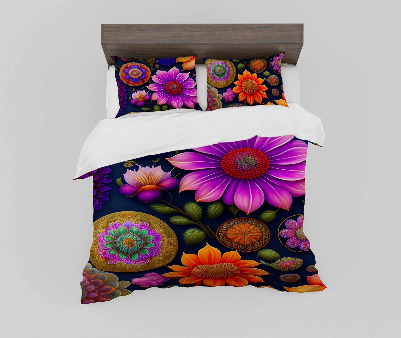 Set mbulesë për jorgan Super King, shumëngjyrëshe, L'essentiel, FLW_DVT25-11