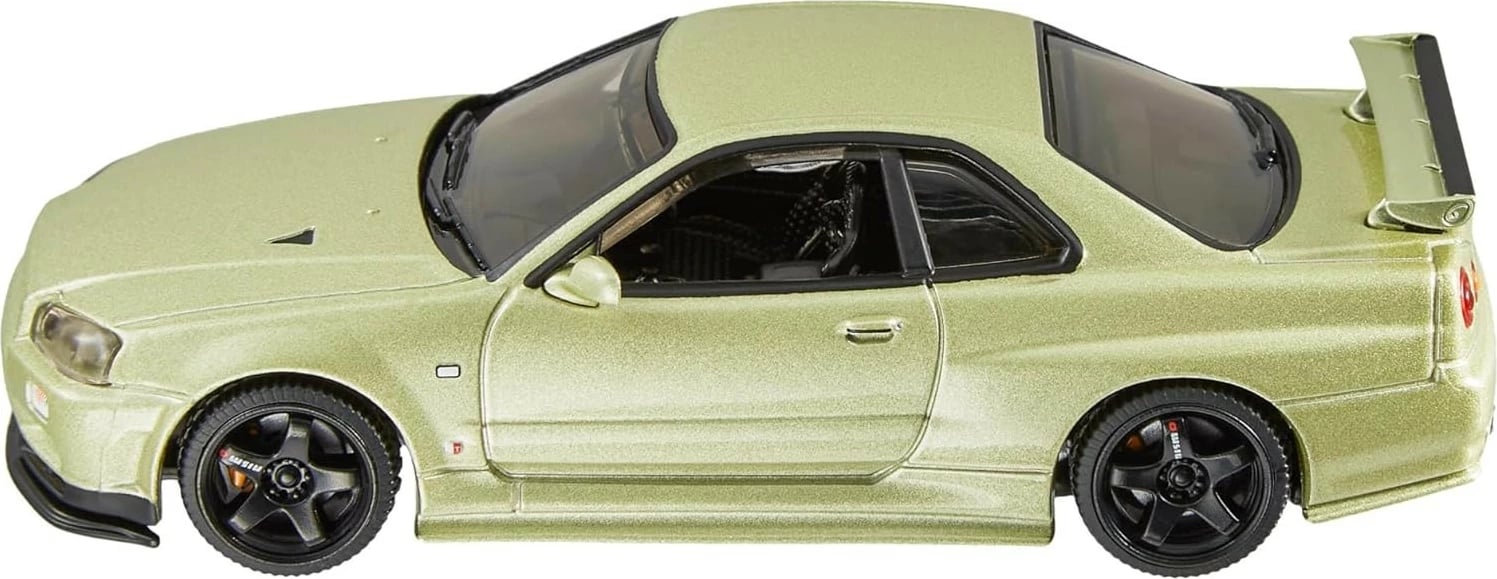 Makine lodër Hot Wheels Nissan Skyline GT-R (BNR34) V-spec II Nur me pjesë NISMO, 1:43, Ari