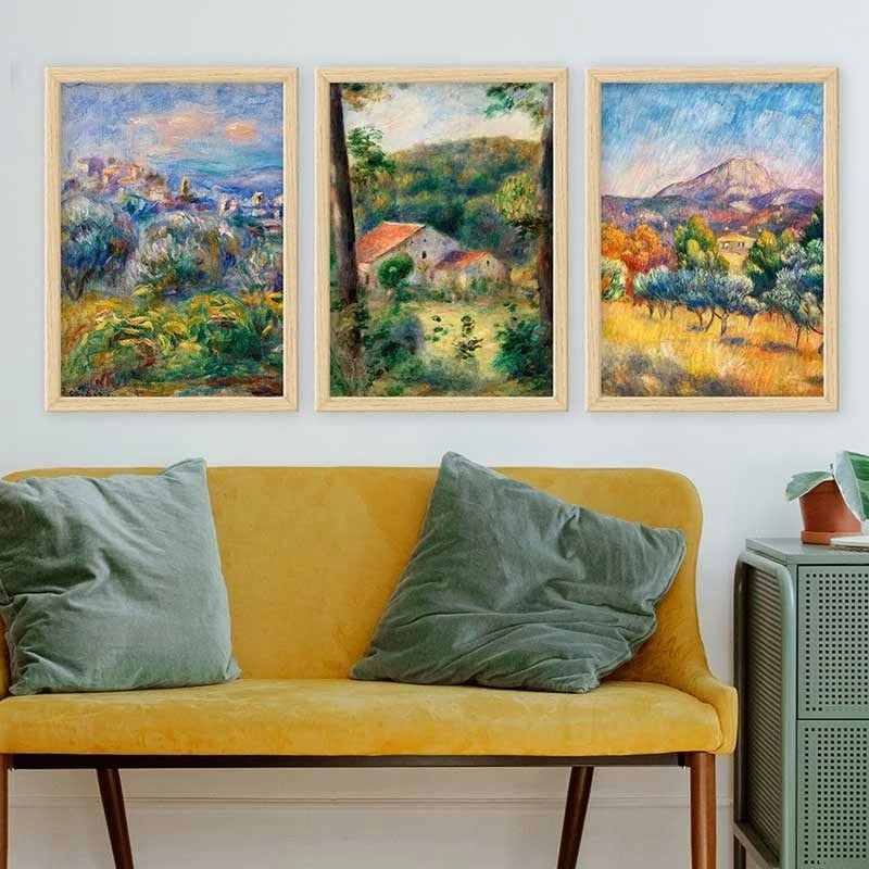 Pikturë dekorative me kornizë, 3 copë, Wallity, 3NTC_UN894988_3545