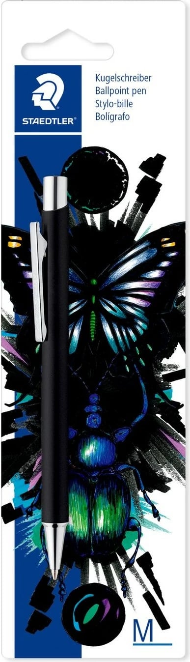Stilolaps STAEDTLER 421BK-9E1, clip, medium, ngjyrë blu
