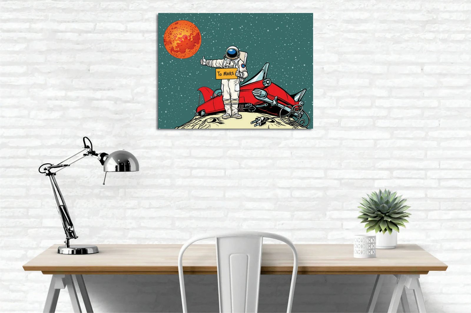 Pikturë dekorative në kanavacë Wallity, DC434, shumëngjyrëshe, 30x40cm