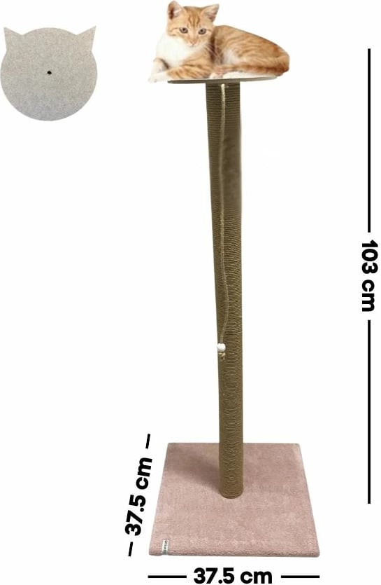 Dërrasë gërvishtëse për mace, Paws & Whiskers, Axel, rozë