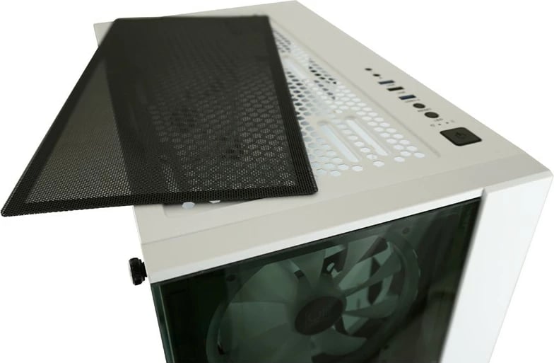 Kasë LC-Power Gaming 803W RGB, Midi Tower, xham i temperuar, e zezë/e bardhë Kasë LC-Power Gaming 803W RGB, Midi Tower, xham i temperuar, e zezë/e bardhë