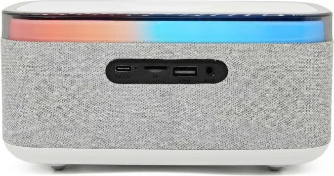 Radiobudilnik Denver FM, Bluetooth, karikim wireless, gri