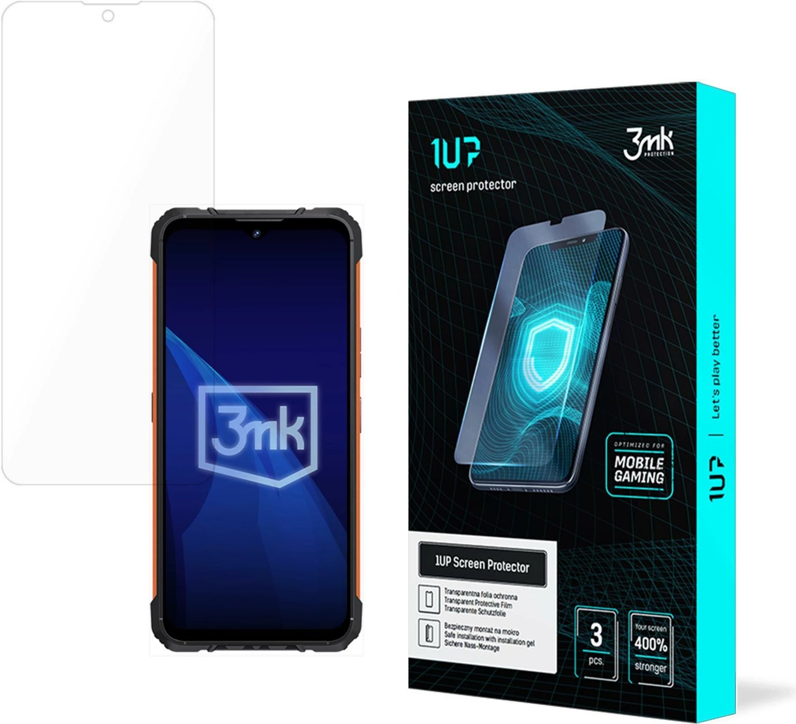 Film mbrojtës 3mk 1UP për Cubot KingKong Ace 2, Transparent