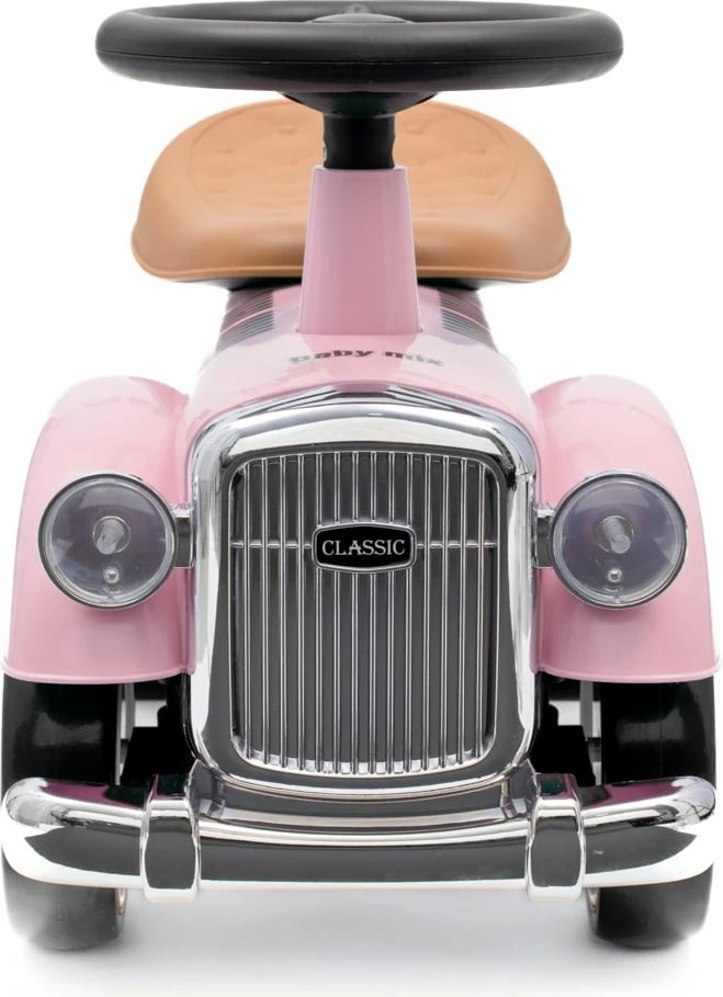 Makinë ecëse për fëmijë, Baby Mix, Retro, dizajn klasik, rozë