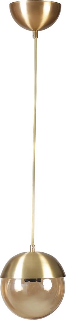 Llambë tavani Opviq, një sferë, ngjyrë ari, kapak metalik, 15cm, lartësi 70cm