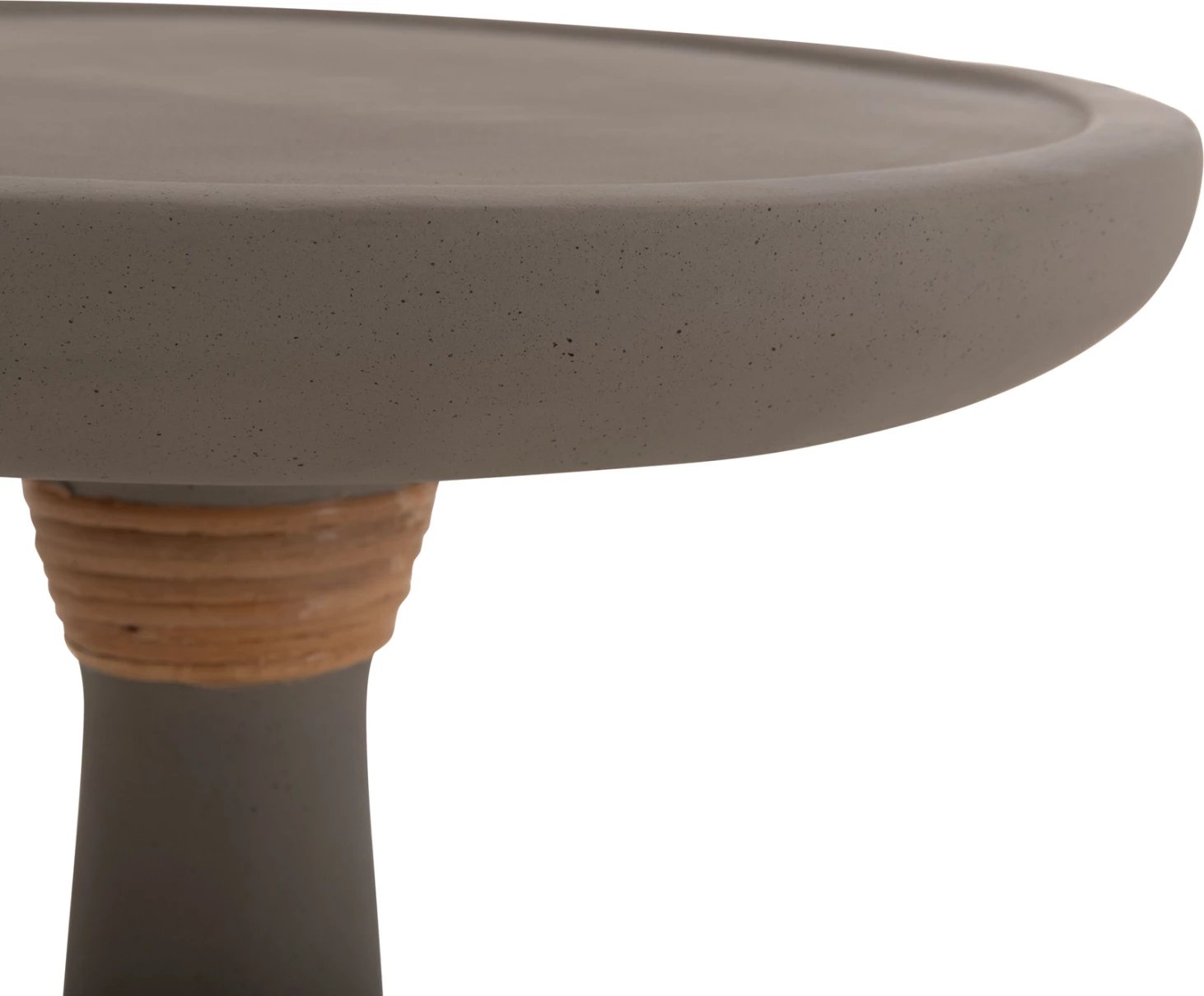 Tavolinë anësore e lartë TORG, rrethore, çimento fiber, ngjyrë gri, FH18170.03, Φ41x62H cm