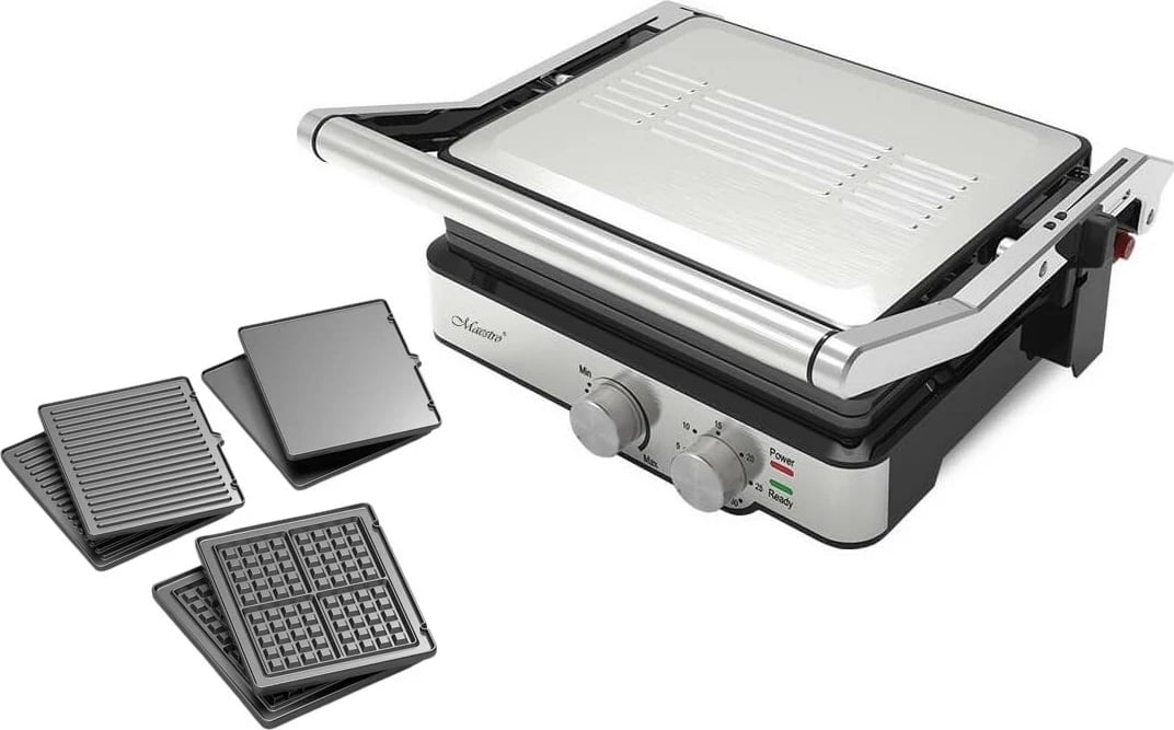Grill tavoline Maestro MR-721, 2000W, argjendtë