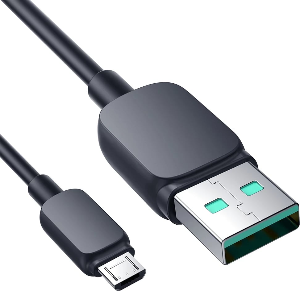 Kabllo Joyroom Multi-Color Series A14, USB-A në micro USB, 2m, 2.4A, e zezë