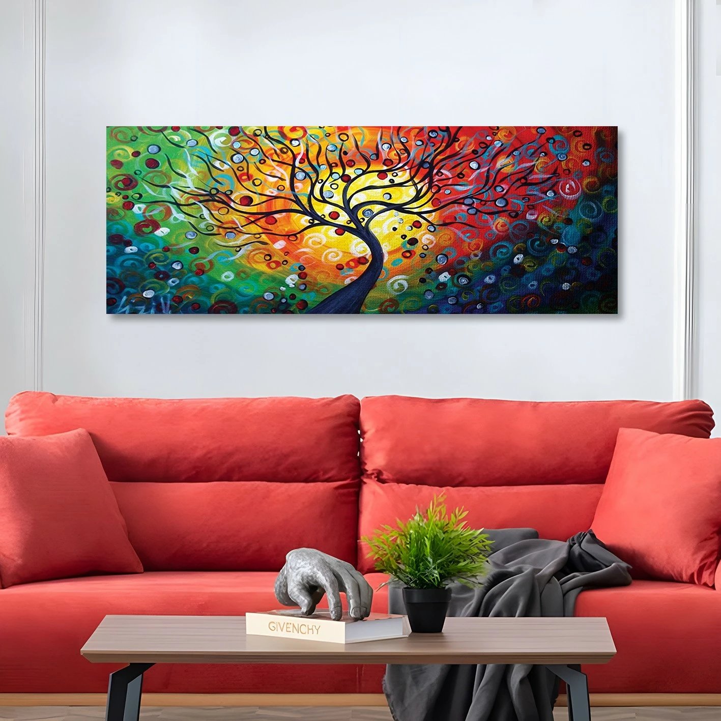 Pikturë dekorative në kanavacë, shumëngjyrëshe, Wallity KNV4421_3080, 30x80cm