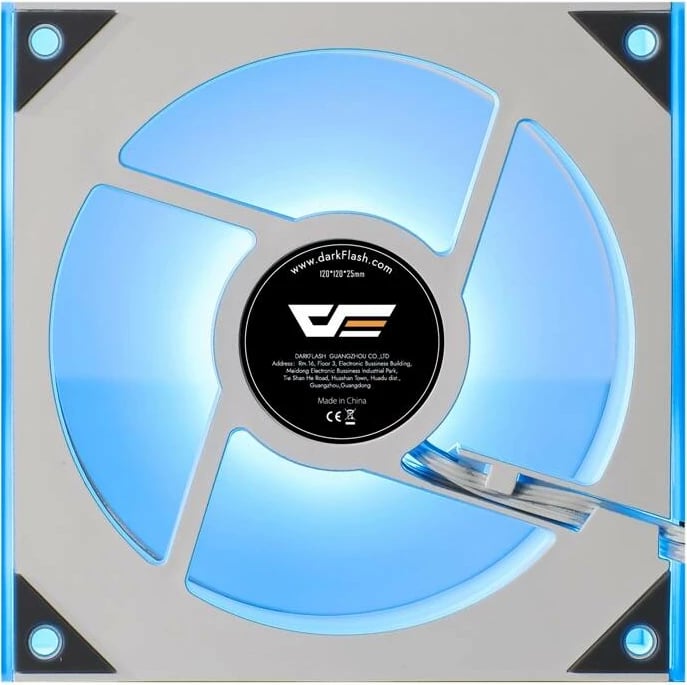Ventilator kompjuteri Darkflash DM8 ARGB, 120mm, i bardhë