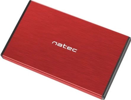 Kasë Natec Rhino Go, 2.5", për HDD/SSD, USB 3.0, Kuqe
