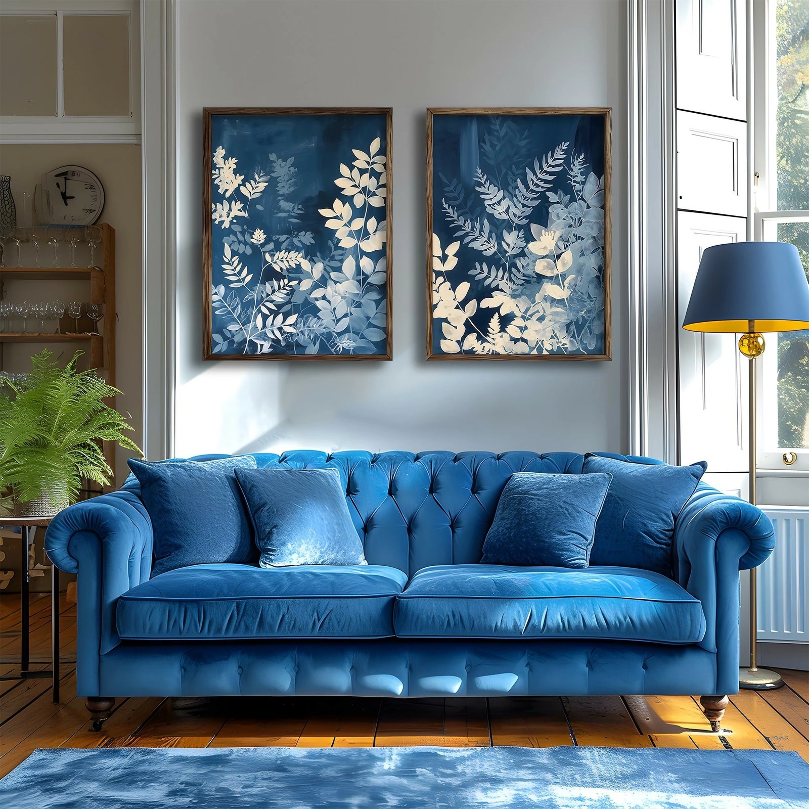 Piktura dekorative me kornizë, MDF, shumëngjyrëshe, 2 copë, GE270-L