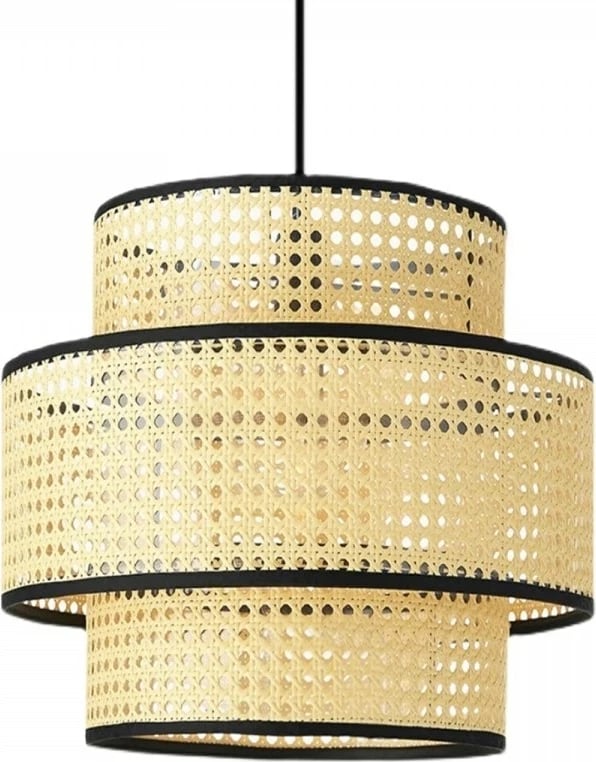 Llambë tavani Opviq, ratan, krem dhe e zezë, AYD-3336